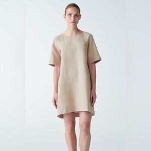 COS Organic Cotton-Linen A-Line Dress